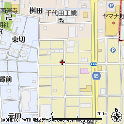 愛知県津島市神守町元屋敷75周辺の地図