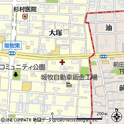トヨタレンタリース名古屋甚目寺店周辺の地図
