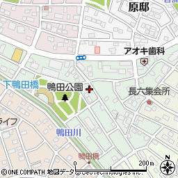 愛知県長久手市鴨田402周辺の地図