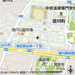 愛知県名古屋市東区徳川町615周辺の地図
