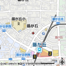 愛知県名古屋市名東区藤が丘周辺の地図