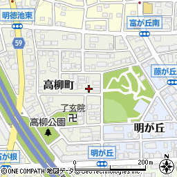 愛知県名古屋市名東区高柳町1109周辺の地図