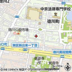愛知県名古屋市東区徳川町613周辺の地図