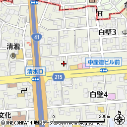 愛知県名古屋市東区白壁周辺の地図