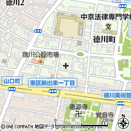 愛知県名古屋市東区徳川町616周辺の地図