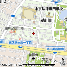 愛知県名古屋市東区徳川町611周辺の地図