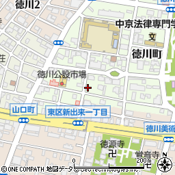 愛知県名古屋市東区徳川町601周辺の地図