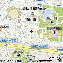 愛知県名古屋市東区徳川町1107周辺の地図