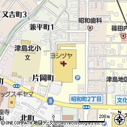 コメダ珈琲店ヨシヅヤ津島北テラス店周辺の地図