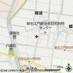 愛知県愛西市新右エ門新田町郷附周辺の地図