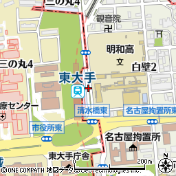 明和高校前周辺の地図