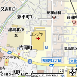 カーブスヨシヅヤ津島北テラス店周辺の地図