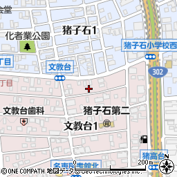 名古屋市猪子石消防団詰所周辺の地図