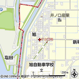 愛知県津島市宇治町旭周辺の地図