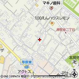 静岡県富士市厚原613-2周辺の地図