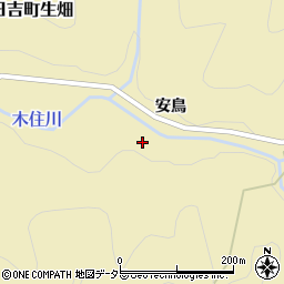 京都府南丹市日吉町生畑向垣内周辺の地図
