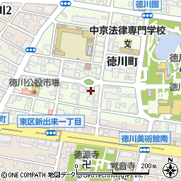 愛知県名古屋市東区徳川町607周辺の地図