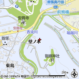 愛知県長久手市岩作壁ノ本周辺の地図