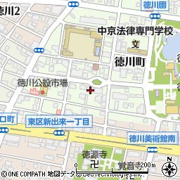 愛知県名古屋市東区徳川町606周辺の地図
