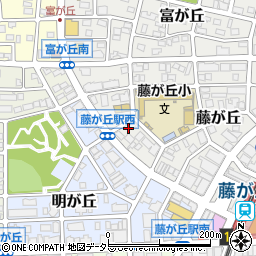 愛知県名古屋市名東区藤が丘104周辺の地図