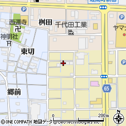 愛知県津島市神守町元屋敷80周辺の地図