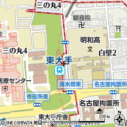 愛知県名古屋市東区三の丸4丁目3-2周辺の地図