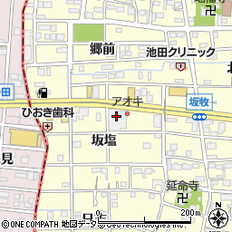 愛知県あま市坂牧坂塩周辺の地図