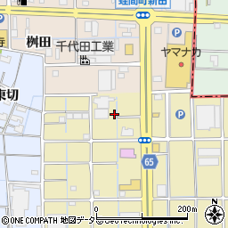 愛知県津島市神守町元屋敷周辺の地図