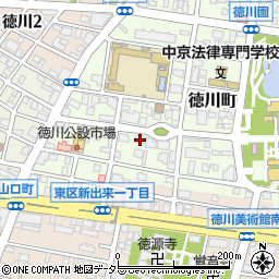 愛知県名古屋市東区徳川町604周辺の地図