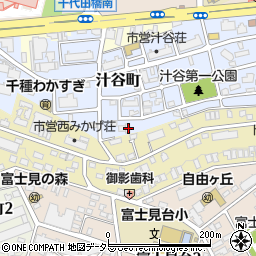 愛知県名古屋市千種区汁谷町88周辺の地図