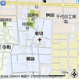 愛知県津島市大木町東切43周辺の地図