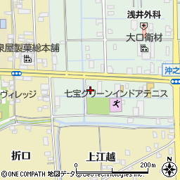 愛知県あま市七宝町沖之島西流周辺の地図