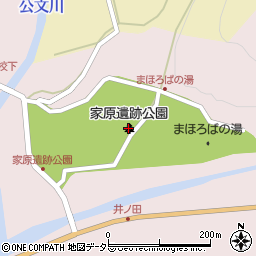 家原遺跡公園周辺の地図