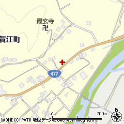 京都府京都市右京区京北比賀江町（勝山）周辺の地図