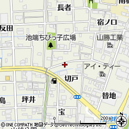 愛知県あま市下萱津池端71周辺の地図