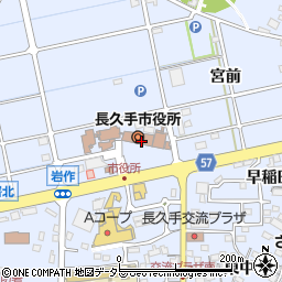 〒480-1100 愛知県長久手市（以下に掲載がない場合）の地図