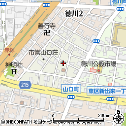 愛知県名古屋市東区山口町周辺の地図