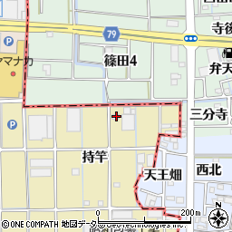 愛知県津島市神守町持竿26周辺の地図