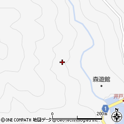 愛知県北設楽郡豊根村富山湯野島周辺の地図