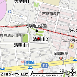 愛知県名古屋市千種区清明山2丁目6周辺の地図