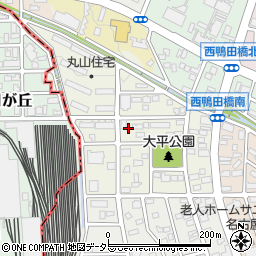 愛知県長久手市平池周辺の地図