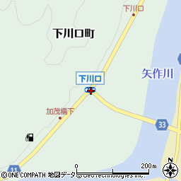 下川口周辺の地図