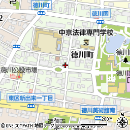 愛知県名古屋市東区徳川町1308周辺の地図