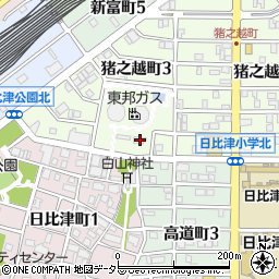 愛知県名古屋市中村区猪之越町3丁目7-38周辺の地図