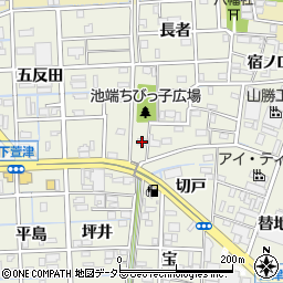 愛知県あま市下萱津池端67周辺の地図