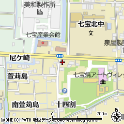 愛知県あま市七宝町遠島（萱苅島海田）周辺の地図