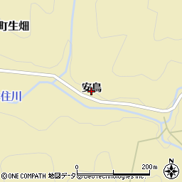 京都府南丹市日吉町生畑安鳥周辺の地図