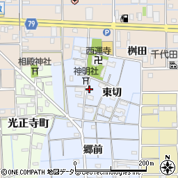 愛知県津島市大木町東切54周辺の地図