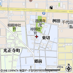 愛知県津島市大木町東切54周辺の地図