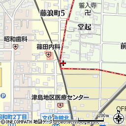 愛知県愛西市見越町堂起106周辺の地図